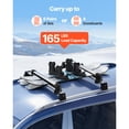 thumbnail image 2 of KFFKFF Ski & Snowboard Roof Rack, Carry up to 6 Pairs of Skis or 4 Snowboards, 2 PCS Aluminum Universal Car Roof Rack Top Holder with Lock and Rubber Padding, 2 of 9