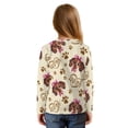 thumbnail image 2 of Xixirimido Dachshund Dog Paws Music Pattern Girls Casual Long Sleeve Shirts Knot Tie-hem Tunic Tops Crewneck Tees Blouses Girls Fashion Clothes, Size 5-6, 2 of 7