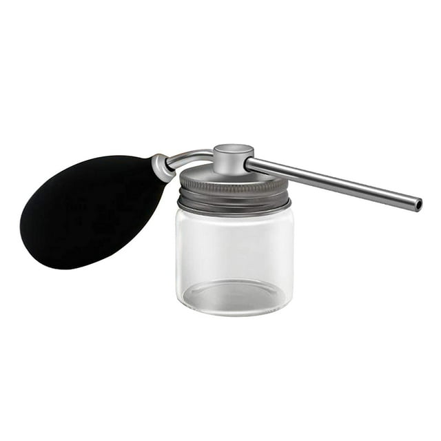 Aluminum Cap Talc Powder Blower Puffer Barbers Talcum Dispenser Bottle