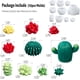 thumbnail image 2 of Moldes de cera para suculentas para hacer velas, paquete de 10 moldes de silicona para cactus 3D, hechos a mano, plantas de cactus con flores, decoración de cemento, resina de fundición, jabón, rno, 2 of 4