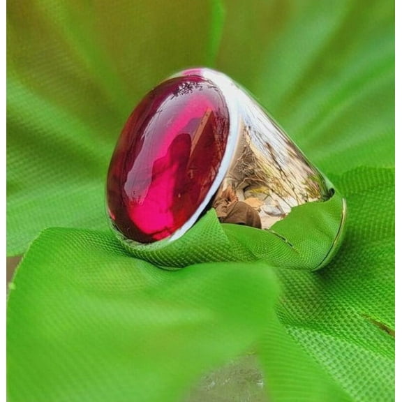 Natural Ruby Gemstone Ring, Mens Ring, Ruby Ring, 925 Solid Sterling Silver Ring, Astrological Purpose Ring, Gift Ring