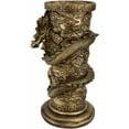 thumbnail image 2 of Oriental Furniture 25" Dragon Statue Pedestal, oriental design, decorative item, 2 of 3