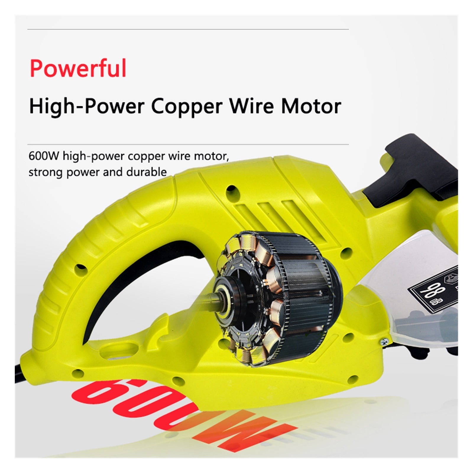 Electric Hedge Trimmer Portable Hedge Trimmer Power Tools Garden Pruning Machine 600W 1750r/min ,2 IN 1 Trimmer & Edger