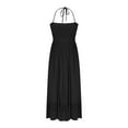 thumbnail image 6 of Timegard Summer Dresses for Women Spaghetti Strap Smocked Waist Ruffle Beach Flowy Loose Sundress, 6 of 6