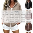 thumbnail image 5 of Oksale Hoodie Jacket for Women with Zipper and Pockets Long Sleeve Ribbed Knit Cardigan Casual Drawstring Fall Outfits Wine M, 5 of 7