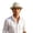 Beige, variant on Ticikt Mens Breathable Mesh Fedora Hat, Summer Outdoor Short Brim Fedora Sun Hat,Light Gray