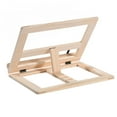 thumbnail image 3 of MLINS 1pc Student Reading Rack Wooden Reading Holder Desktop Book Stand (Wood Color), 3 of 8