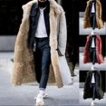 thumbnail image 3 of Plus Size Men's Thick Fur Winter Coat Mid Length Warm Outwear, 3 of 4