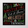 thumbnail image 1 of Longfellow Designs 12x12 White Modern Wood Framed Museum Art Print Titled - Holiday Happiness, 1 of 4
