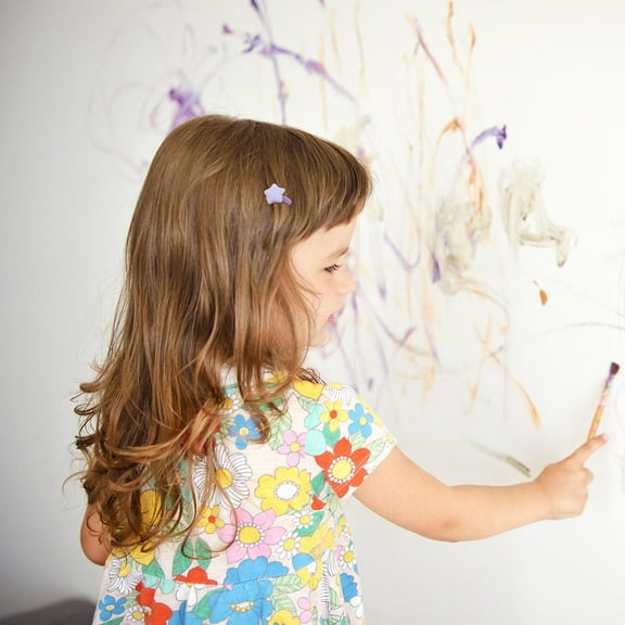 LOLIPPYY 30 Pcs Soft Toddler Hair Ties Elastic Star Shaped Resin Girls Daily Wearing