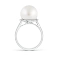 thumbnail image 2 of Angara South Sea Cultured Pearl and Diamond Bypass Ring in 925 Sterling Silver for Women | June Birthstone Jewelry for Her, 2 of 7