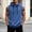 Blue, variant on Mens Vintage Washed Cotton Sleeveless Drawstring Hoodie Tank Top Cotton Muscle Workout Gym Streetwear Shirt with Pocket Green