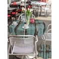 thumbnail image 6 of Outdoor Tablecloth with Umbrella Hole Zipper Retro Wooden Grain Round Tablecloth 54" Waterproof Outside Table Cloth Farmhouse Vintage Gradient Texture Patio Table Cover Tablecloths for Picnic Party, 6 of 8