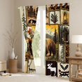 thumbnail image 3 of Castle Fairy Bear Deer Curtains Pack of 2 (42x84 Each),Fishing Hunting Curtains Blackout, 3 of 6