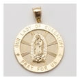 thumbnail image 3 of Diamond-Cut Lady Guadalupe Virgin Mary Unisex Adult Pendant 10K Yellow Gold, All Sizes - GOLDUM NYC, 3 of 4