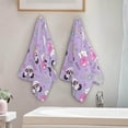 thumbnail image 4 of SKYSONIC 2 Pack Cute Panda Head Hand Towels, Ultra Soft and Absorbent, Colorful Trendy Decorative Fingertip Towel for Home, Bathroom, Kitchen, 28.3"x14.4", 4 of 5