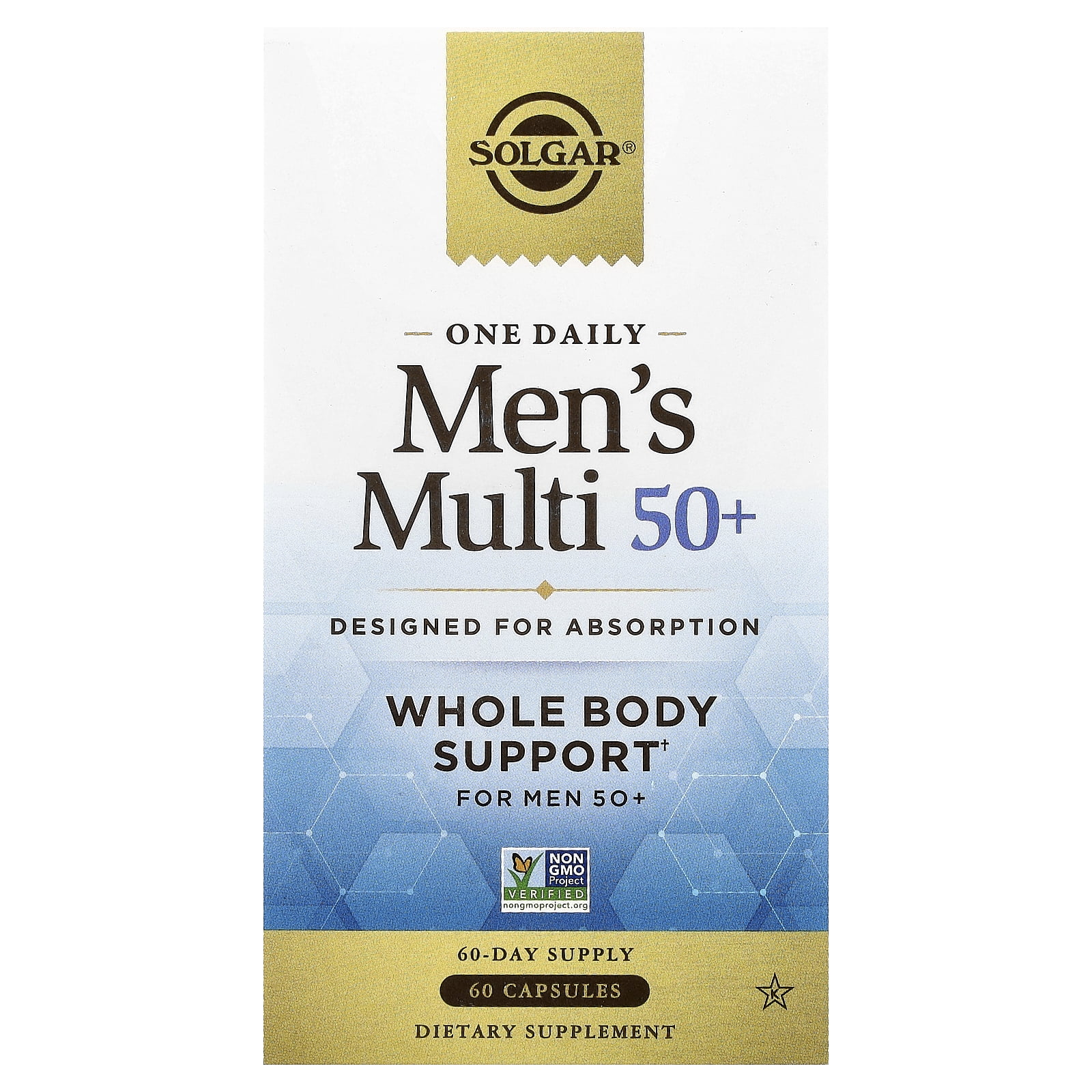 Solgar One Daily Men's Multivitamin 50+, 60 Capsules