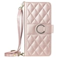 thumbnail image 1 of Funda tipo billetera GANGXUN para iPhone 16 Pro Max – Tapa abatible con correa para mujer, 1 of 5