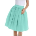 thumbnail image 3 of Teissuly Fashion Women's Large Gauze Pleated Half Skirt Gauze Skirt Puffy Skirt, 3 of 4
