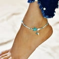 thumbnail image 2 of Funie Women Girl Seashell Charm Ankle Bracelet Foot Chain Anklet Beach Jewelry Gift, 2 of 7