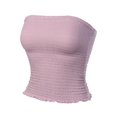 thumbnail image 3 of Made by Olivia Women's Sexy Strapless Smocked Summer Tube Top Mauve L, 3 of 3