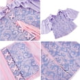 thumbnail image 5 of QQZ Off Shoulder Satin Ruffle Sleeve Jacquard Corset Top For Women, Tummy Control Shapewear Women Corset For Gothic Party Halloween Cosplay Outfit, 5 of 8