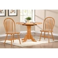 thumbnail image 2 of Sunset Trading Ensemble de Salle à Manger Extensible Rond en Bois de 42 Pouces 3 Pcs Oak Selections en Chêne, 2 of 6
