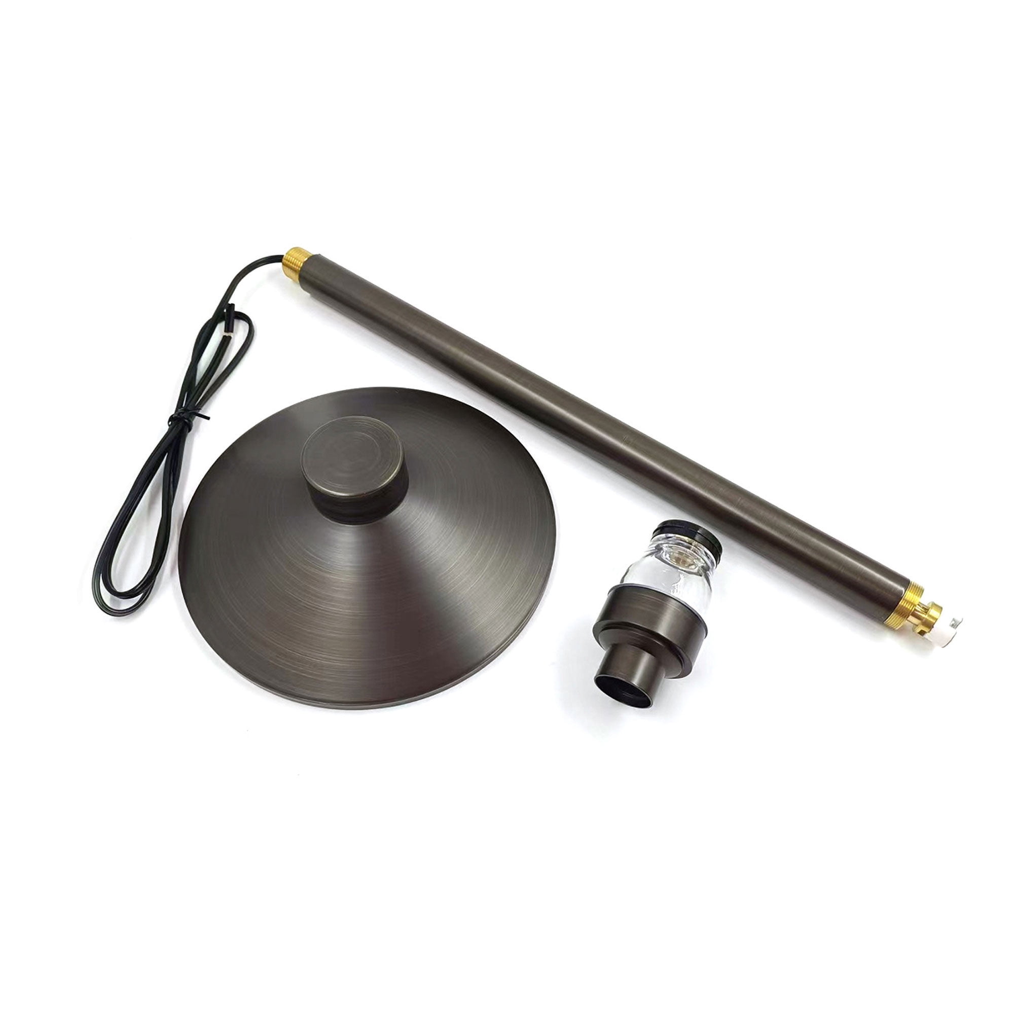 LNC 23.2"H LED Path Light, Antique Brass Finish, Outdoor Lighting for Walkways, Garden and Yard