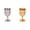 Z-12-Silver*1+Gold*1, variant on Small Goblet, Glasses, Vintage Chalice Medieval Goblet, Ornate Metal Shot Glass Goblet, Medieval Engraved Chalice, Novelty Ceremonial Drinkware Glasses 1.37x2.6 Inch 1Pcs