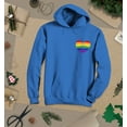 thumbnail image 3 of S4E Men's Gay Rainbow Heart LGBTQ Pride Hoodie Sweatshirts XX-Large Royal Blue, 3 of 4