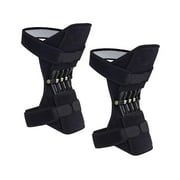 2 Pack Power Knee Brace Joint Support, Power Knee Stabilizer Pads, Protective Gear Booster with Powerful Springs for Men/Women weak Legs, Arthritis, Meniscus Tear Pain, Fitness and Sport