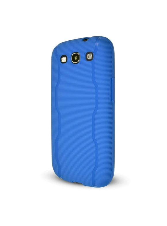Technocel Textured Slider Skin Cover for Samsung Galaxy S3 (Blue)