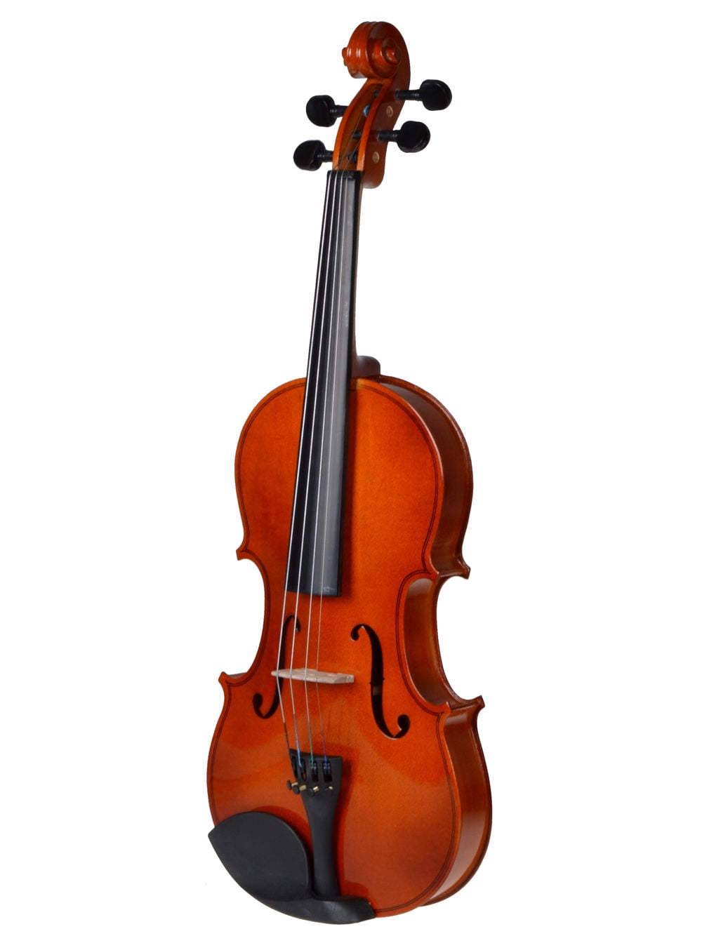 TMS 4//4 Full Size Natural Acoustic Violin Fiddle with Case Row Rosin Wood Color New