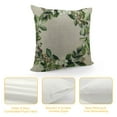thumbnail image 4 of COMIO Decorative Spring Wreath Pillow Covers - Summer Floral Leaves Bless Home Cushion Case for Farmhouse Decor Room Bedroom Sofa Chair Car (Green/Wreath), 4 of 5