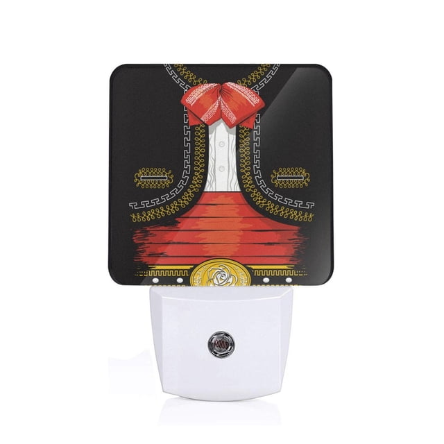 Fotbe CHARRO SUIT Luz Nocturna LED, Luz de Noche con Sensor de Luz Natural de Anochecer a Amanecer, Se Enchufa a la Pared, Blanco Cálido 0.5W-EU
