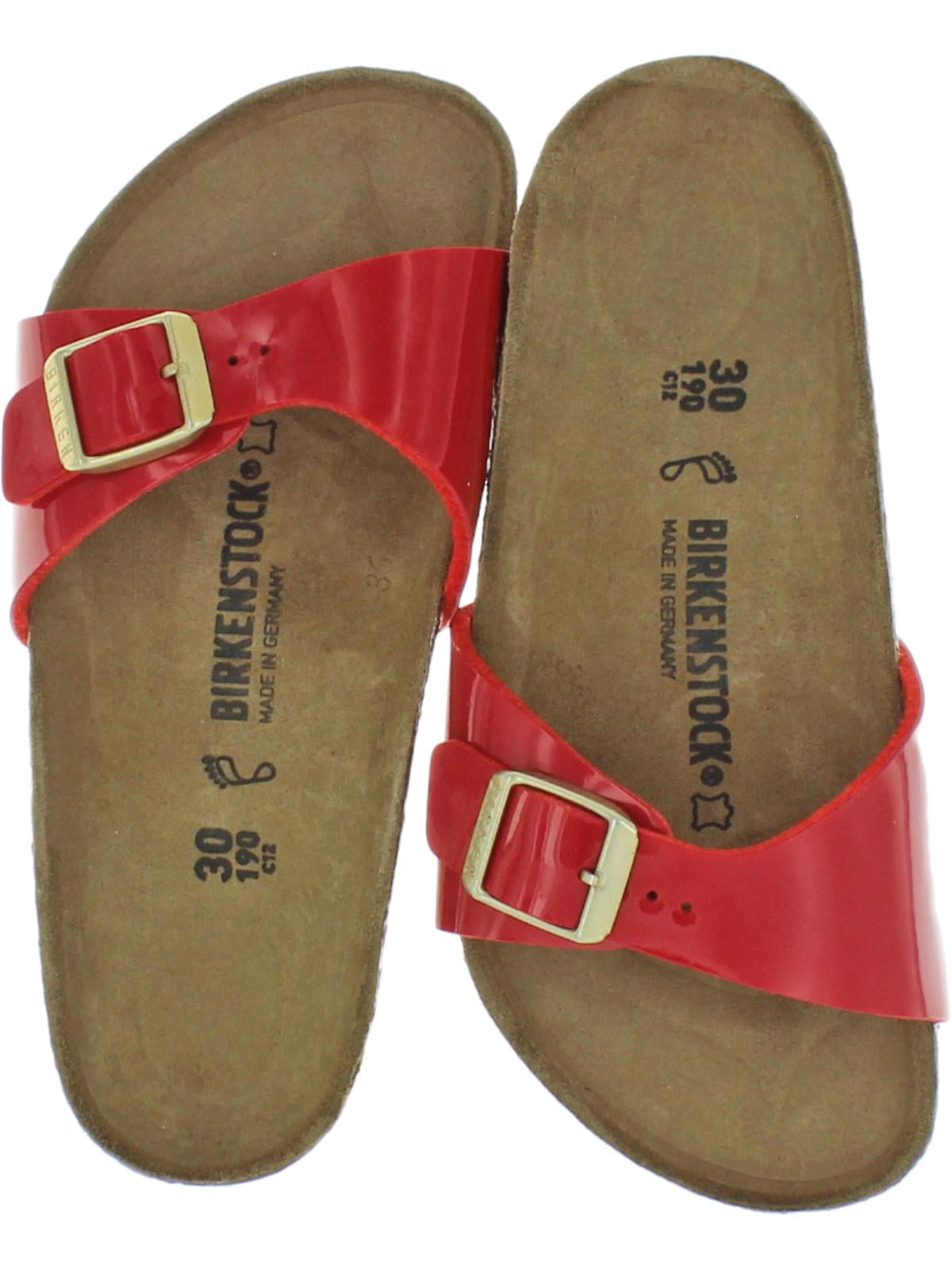 idioom heilige inflatie Birkenstock Girls Madrid Patent Flat Footbed Sandals - Walmart.com
