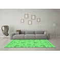 thumbnail image 3 of Ahgly Company Indoor Rectangle Abstract Emerald Green Modern Area Rugs, 2' x 3', 3 of 4