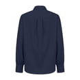 thumbnail image 5 of HLKJKLS Winter Clothing For Women Printed Long Sleeve Shirt Lapel Buttons Loose Casual Work Polyester Spandex Blue S-3Xl, 5 of 5
