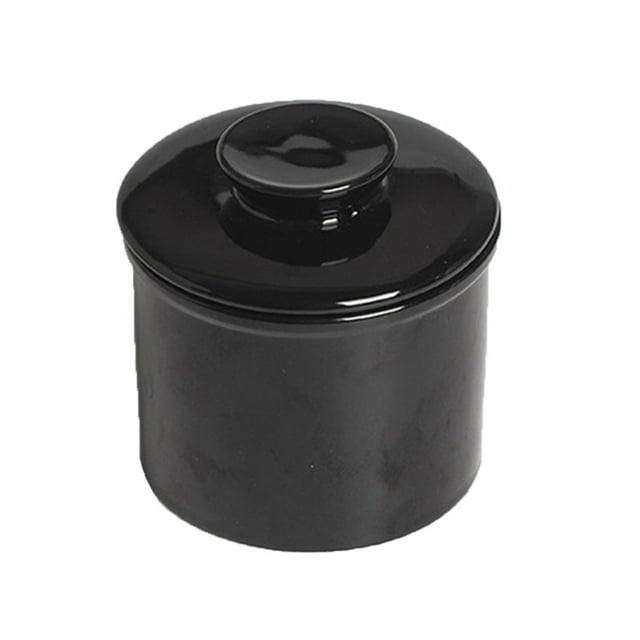 Ceramic Butter Keeper with Airtight Lid Household Countertop Storage Container for Spreadable Butter, BPA-Free Stoneware Crock Keeps Dairy Fresh at Room Temperature