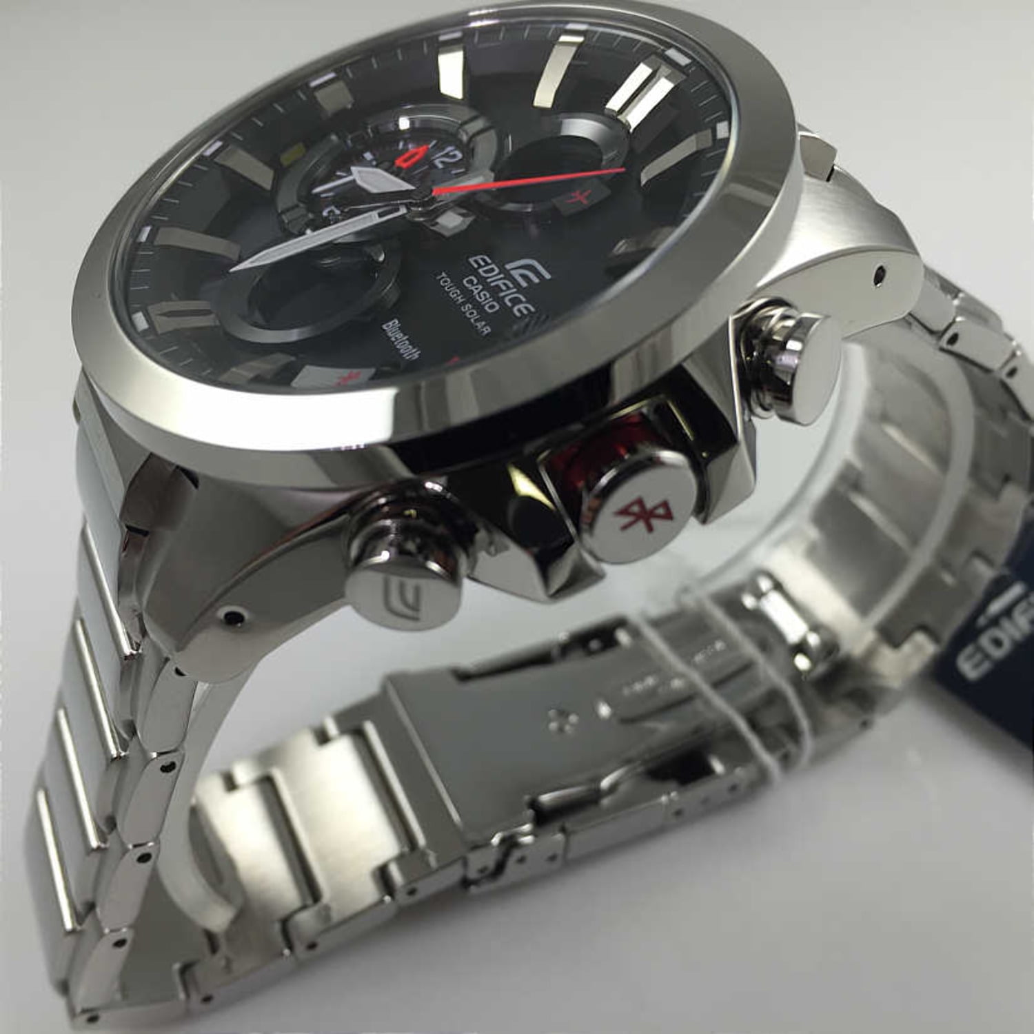 Men's Edifice ECB500D-1A Silver Stainless-Steel Quartz Watch