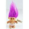 Troll Doll Happy New Years Baby 1993 With Purple Sparkle Hair By Russ 3 Tall