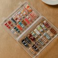 thumbnail image 3 of 1 Organizador De Decoración De Uñas Transparente, Caja De Almacenamiento De Decoración De Uñas De Gran Capacidad, Contenedor De Almacenamiento Vacío (no Incluye Prensa En La Uña), 3 of 3