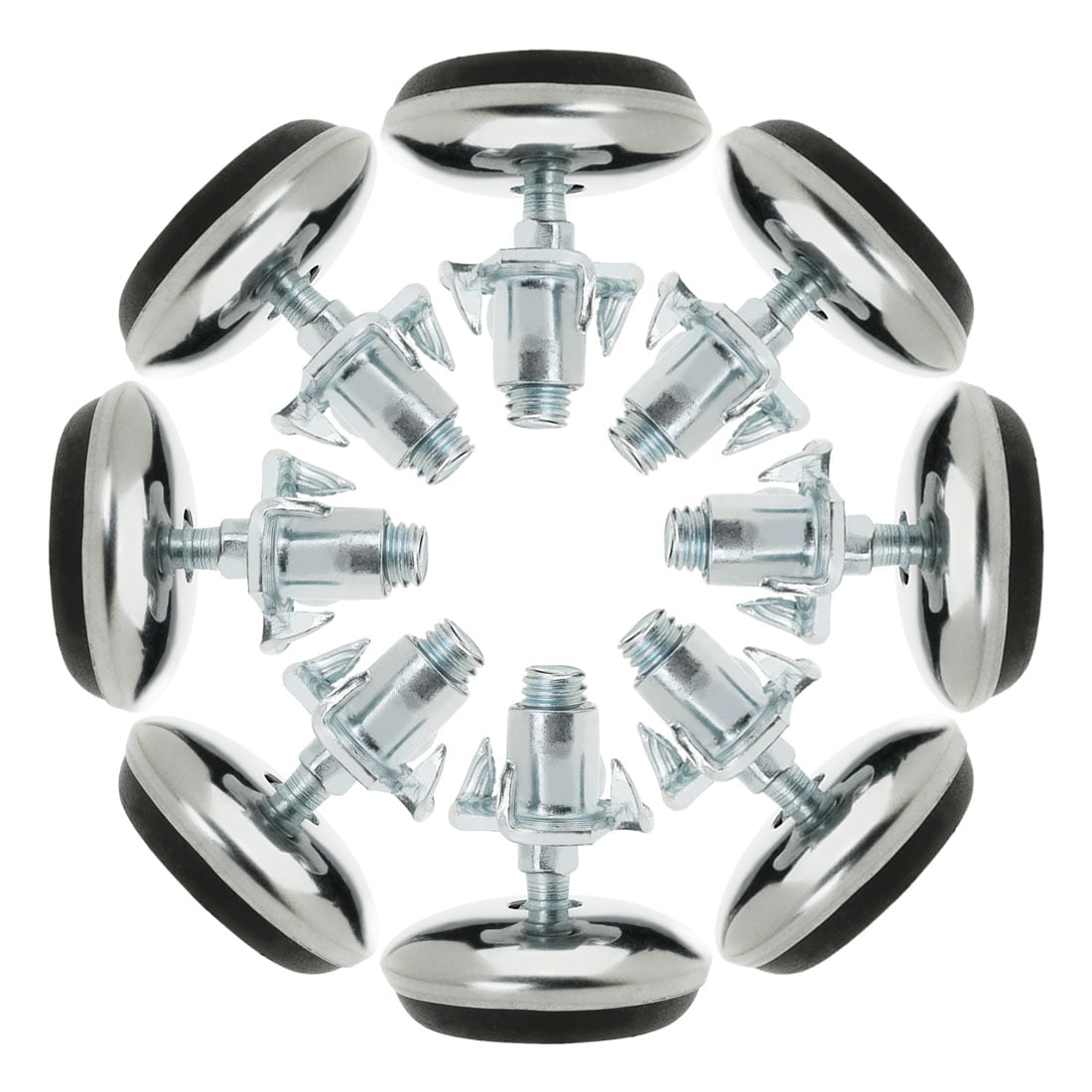 M6 x 13 x 30mm Leveling Feet Adjustable Leveler for Furniture Table Leg 8pcs