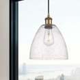 thumbnail image 4 of 516-1P-WPC-GBD-94 Innovations Lighting Ballston Bristol Glass 1 Light 9" Cord Hung Mini Pendant Brushed Brass/Seedy, 4 of 4