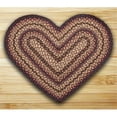 thumbnail image 1 of Earth Rugs 10-371 Heart Shaped Rug- Black Cherry- Chocolate and Cream, 1 of 1