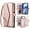 Pink, variant on for iPhone 17 Air Case Crossbody Wallet Detachable Magnetic Case: Cover with Card Holder and Zipper Pocket, Detachable Shoulder & Wrist Strap Secure RFID Blocking Protection,Hotpink