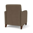 thumbnail image 3 of Siena Lounge Lobby Reception Waiting Guest Chair / Walnut Wood Legs / Brown, 3 of 5