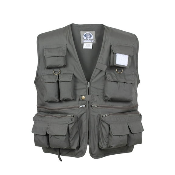 Rothco Men's Uncle Military Travel Vest - Olive Drab, Olive Drab, Small