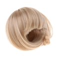 thumbnail image 4 of Peluca de muñeca de pelo corto, repuesto de alambre de alta temperatura, cabello de muñeca BJD hecho a mano para Marrón, 4 of 9