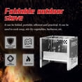 thumbnail image 4 of Yeacher Stainless Steel Outdoor Firewood Stoves Folding Grill Mini Charcoal Stoves Outdoor Camping Stoves Portable BBQ Picnic Stoves, 4 of 7